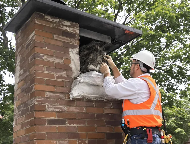 Humane removal of debris and animals by Weddington Chimney Sweep in Weddington, NC