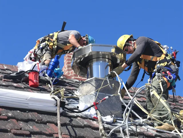 Protective chimney cap installed by Weddington Chimney Sweep in Weddington, NC