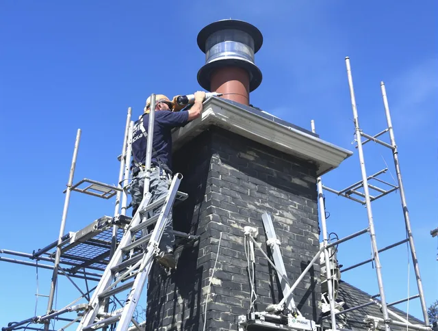 Sturdy chimney crown finished by Weddington Chimney Sweep in Weddington, NC