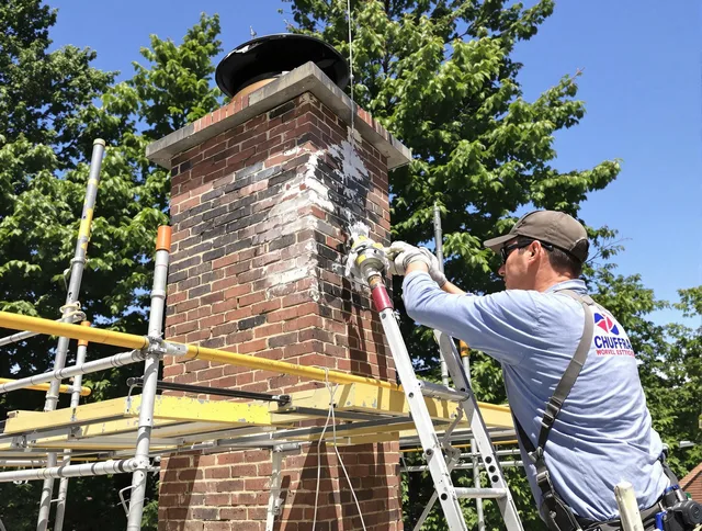 Structural chimney repair by Weddington Chimney Sweep in Weddington, NC