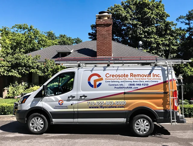 Weddington Chimney Sweep technician removing creosote safely in Weddington, NC