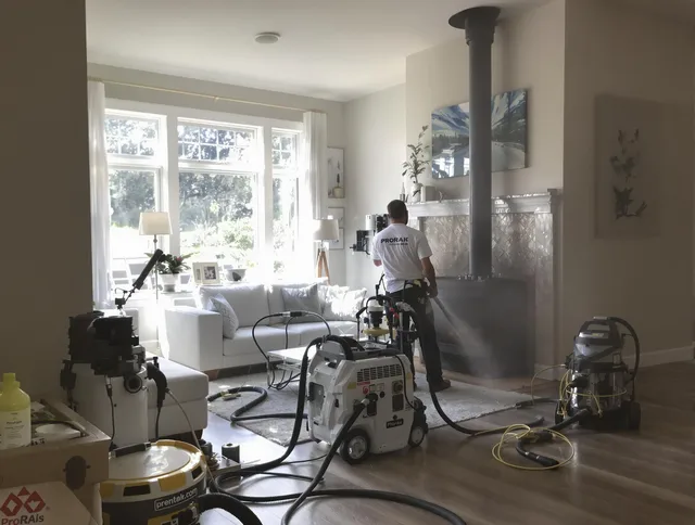 Soot removal service by Weddington Chimney Sweep for a fireplace in Weddington, NC